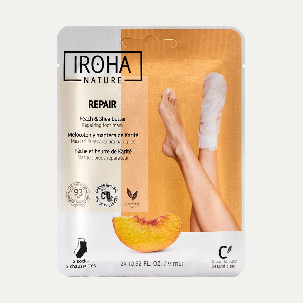 Mascarilla de Pies Peach Iroha Nature